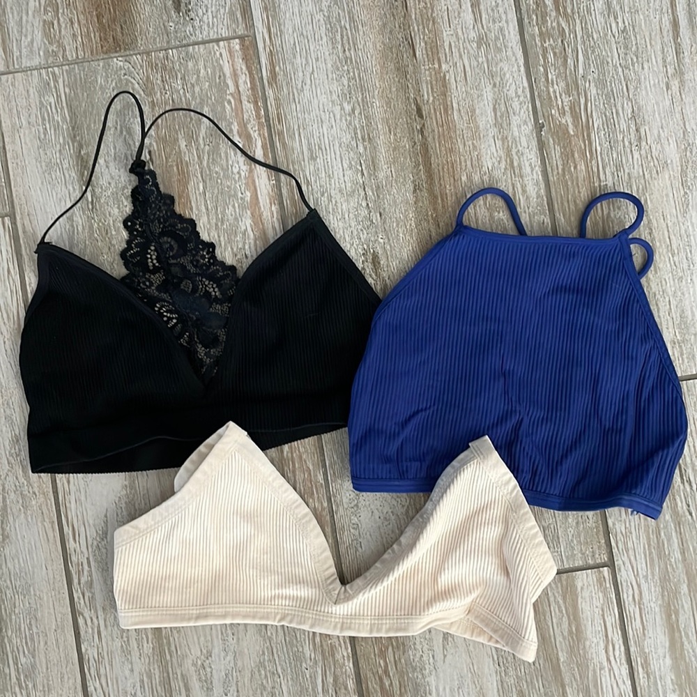 Bundle of UO and Fp Intimately bralettes